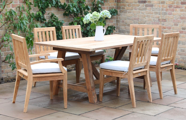 Wooden Outdoor Table And Chair Set S, Wooden Garden Table And Chair Set Uk