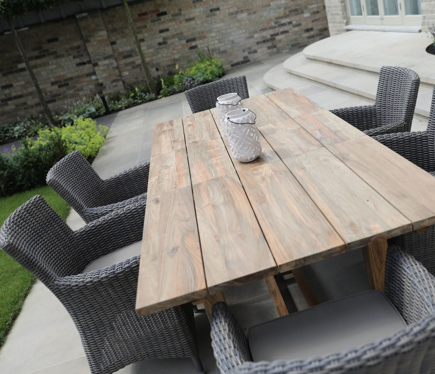 Reclaimed Teak Extending Dining Table