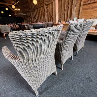 Florence Wicker Armchairs Set of Three (Outlet)