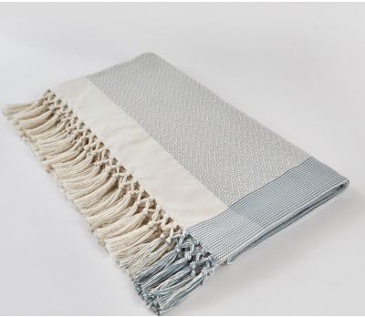 Chevron Sky Blue Throw 