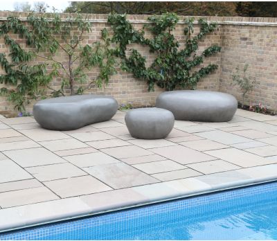 Sculptured Concrete Pebbles (Three sizes)