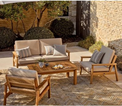 Kew 4 Seater Garden Sofa Set with Coffee Table