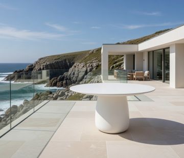 Luna Round Table 150cm - Chalk Terrazzo
