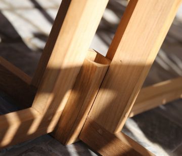 Gateleg Outdoor Round Folding Table & 6 Chairs Set