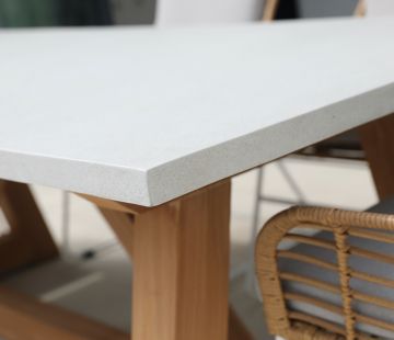 Turin Resin Concrete Table 220cm 