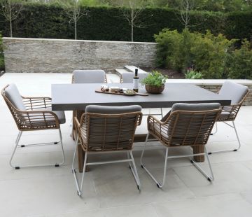 Roma Polished Concrete Table 200cm