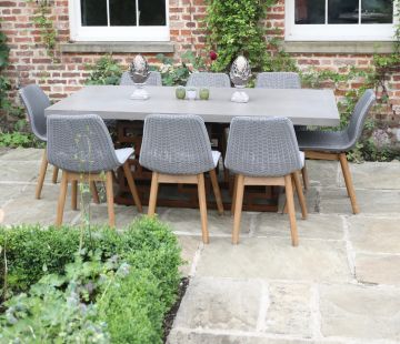 Sorrento Polished Concrete Dining Table 200cm