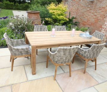 Tuscan Reclaimed 6-seater Table Set (Chelsea)