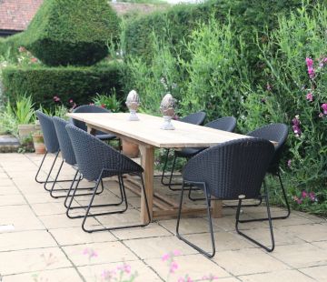 Tuscan 320cm Reclaimed Table with 8 Bellina Chairs