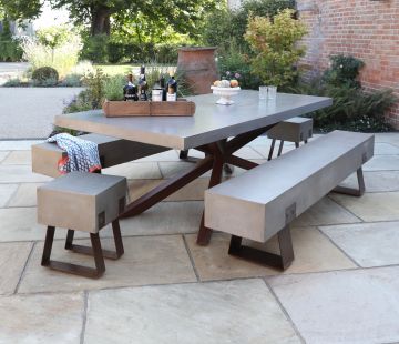 Mira Polished Concrete Table 240cm