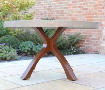 Mira Round Polished Concrete Table 135cm