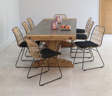 Lichfield Concrete Dining Table 230cm