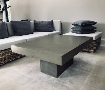Seville Polished Concrete Coffee Table - TOP