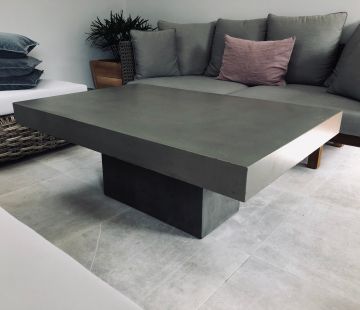 Seville Polished Concrete Coffee Table - TOP