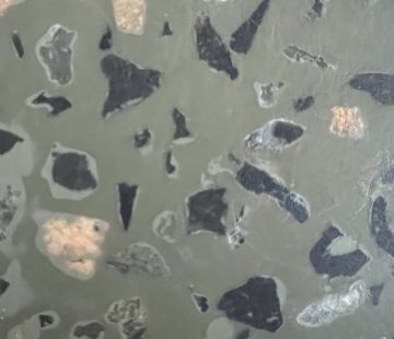 Luna Round Table 150cm - Olive Terrazzo