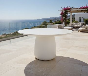 Luna Round Table 150cm - Chalk Terrazzo