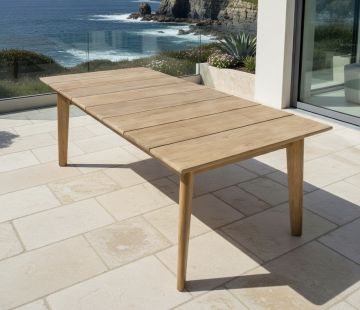 Oakley Teak Rectangular Garden Table 204cm