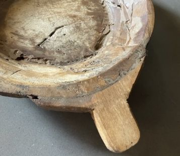 wooden chapati bowl