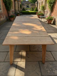 Oakley Teak Rectangular Garden Table 204cm