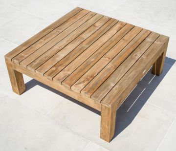 Tuscan Reclaimed Teak Garden Coffee Table - Square 