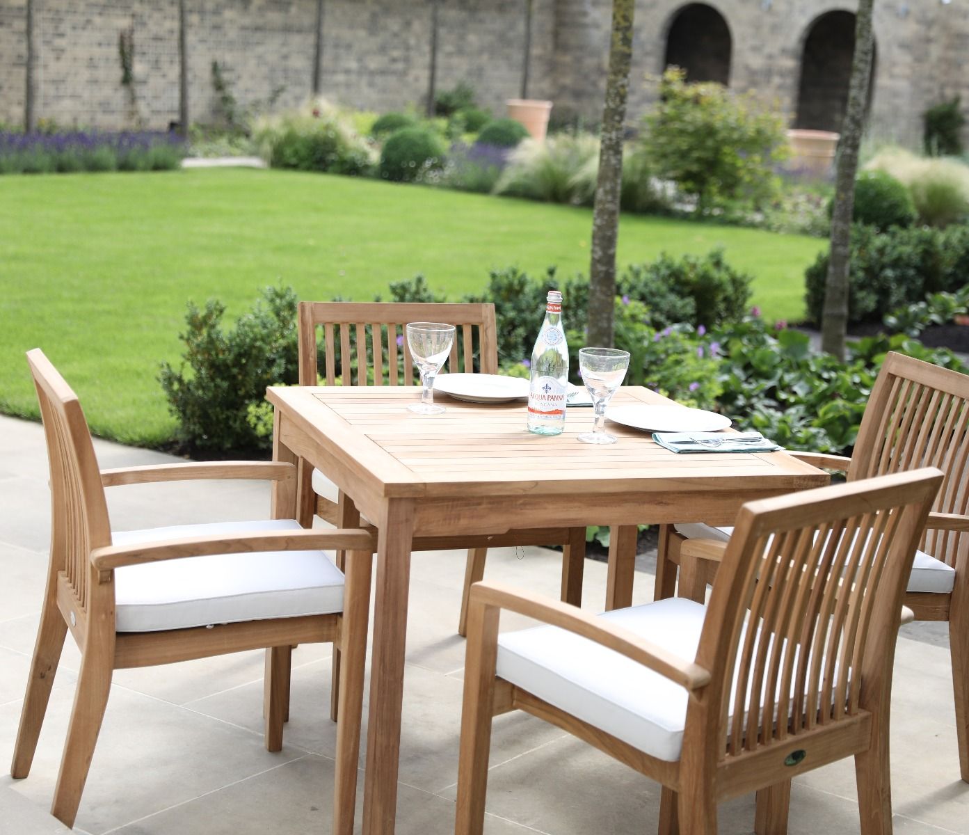 Henley square teak table